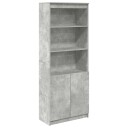 Highboard betonggrå 70x35x180 cm konstruert tre