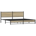  Sengeramme i metall uten madrass sonoma eik 193x203 cm 3301397