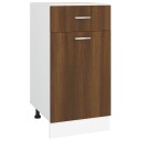 vidaXL Underskap med skuff brun eik 40x46x81,5 cm konstruert tre