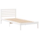  Sengestamme med hodegjerde Hvit 80 x 210 cm Heltre furu