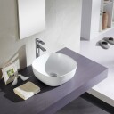 Bathco Olea Quadro Bolle Porselen Hvit KO-4071