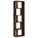 vidaXL Bokhylle r?kt eik 45x24x160 cm konstruert tre