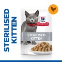 Hill'S Våtfôr Science Plan Sterilised Kitten Chicken 12X85 G