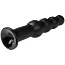 obaie XL Beaded Silikon Analdildo - Black