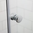 Dusjdør Bathlife Allsidig Rett Dør + Rett Dør Mellom Vegg Delvis Frostet Glass