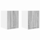  Hengende skap Riga 2 pcs Grå Sonoma og hvit 30 x 31 x 40 cm