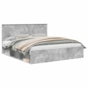  Sengestamme med hodegjerde Betong 180 x 200 cm Massiv furu