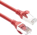 ACT Nettverkskabel Cat6A S/FTP TPE RJ45 Ultrafleksibel 10 m Rød