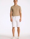 Lindbergh Stretch Denim Shorts   White   XL