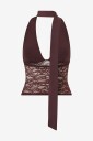 Gina Tricot   Halternecktopp Scarf halterneck top   Brun