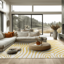 Wilton teppe   Zebra gul Størrelse: 200 x 280 cm