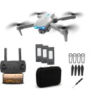 E99 Pro Drone med 3 Batterier 45 Min Flytid, Kamera & Hinderunngåelse