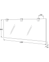 GUSTAVSBERG ARTIC 4880 SPEIL 120 CM M/LYS