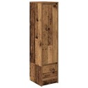 Highboard gammelt tre 29,5x34x119,5 cm konstruert tre