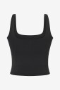 Drop of Mindfulness Butter Soft Scoop Tank Top   Black   XL