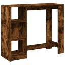  Barbord med hylle røkt eik 124x46x103,5 cm konstruert tre 8721158386830