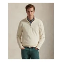 Polo Ralph Lauren Double Knit Mockneck Pullover   Cream   M