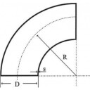 219,1 x 4,5 mm sveisebøy