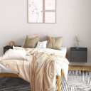 vidaXL Veggskap 2 stk gr? 45x30x35 cm heltre furu