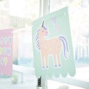 Folat Girlander Happy Birthday Unicorns & Rainbows 68291