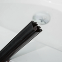 Bathlife Profil Dusjdør 80 cm, Sort Matt/Klart Glass