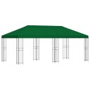 vidaXL Hage Gazebo 6 x 3 m Grønn Polyester og stål 190 gsm