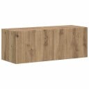  TV Veggskap Veggmontert 2 pcs Kunstnerisk Eik 60 x 31 x 29.5 cm