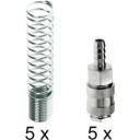 Hurtigkobling Hunn med fjær for 12 mm slange. Pakke med 5 stk.