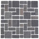 vidaXL Mosaic Fliser Grå 30 x 30 cm Marmor