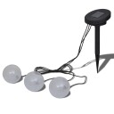 Flytende kulelys 3 stk LED soldrevet