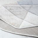 Teppe Navon Carved 120x120 cm - Grå/Beige
