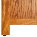 vidaXL Bokhylle 5 etasjer 70x22x140 cm heltre eik