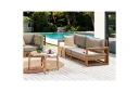2 sitssoffa Beliani Timor Ljus trä/grått/beige Ja Light wood\|\|Grey\|\|Beige  