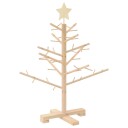  Trekjuletrær med stativ Naturlig 75 cm Heltre furu