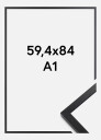 Focus Ramme Soul Akrylglass Svart 59,4x84 Cm (A1)