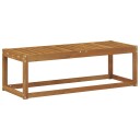 vidaXL Utendørs Krakk Benk Naturlig 115 x 43 x 37 cm Solid akasietre