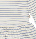 Petit Piao Kjole   Rib   Modal   Spring Blue   Petit Piao   74   Kjole Blå Hvit