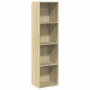 Bokhylle sonoma eik 40x30x152 cm konstruert tre