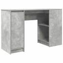  Skrivebord betonggrå 120x42x76 cm konstruert tre