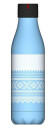 Les Artistes  Bottle Up Marius termoflaske 0,5L lys blå/hvit