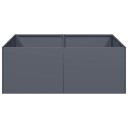 vidaXL Plantekasse antrasitt 80x80x30 cm stål