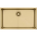Lavabo Kubus 700 Soft kjøkkenvask, 74x44 cm, messing
