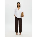 Selected Slfcleo Alberta Linen Blend Shirt Noos White 38