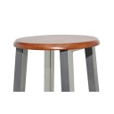 vidaXL Barkrakk 2 stk metall med MDF-sete