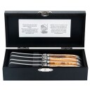 Laguiole Smørkniver 4 pakning olivtre