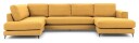 Juvila PALMA U-sofa, open end venstre, Gul   Unoliving