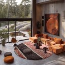 Runde tepper   Vinci Natural Cotton Shaggy rosa Størrelse: Ø 200 cm