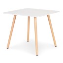 Moderne kvadratisk spisebord i tre 80x80 cm Brun