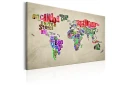 Tavle World Map: World Tour En 120X80 Artgeist sp. z o. o.