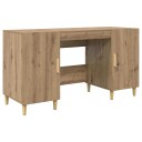 vidaXL Skrivebord med dør Artisan Eik 140 x 50 x 75 cm Konstruert tre